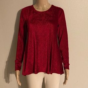 cable & gauge. Ribbed top. Size Sm/P. True red. Excellent condition!